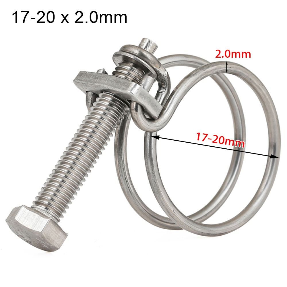 Hose Clamp Assorted - 1Pc Double Wire Hose Clamp Throat