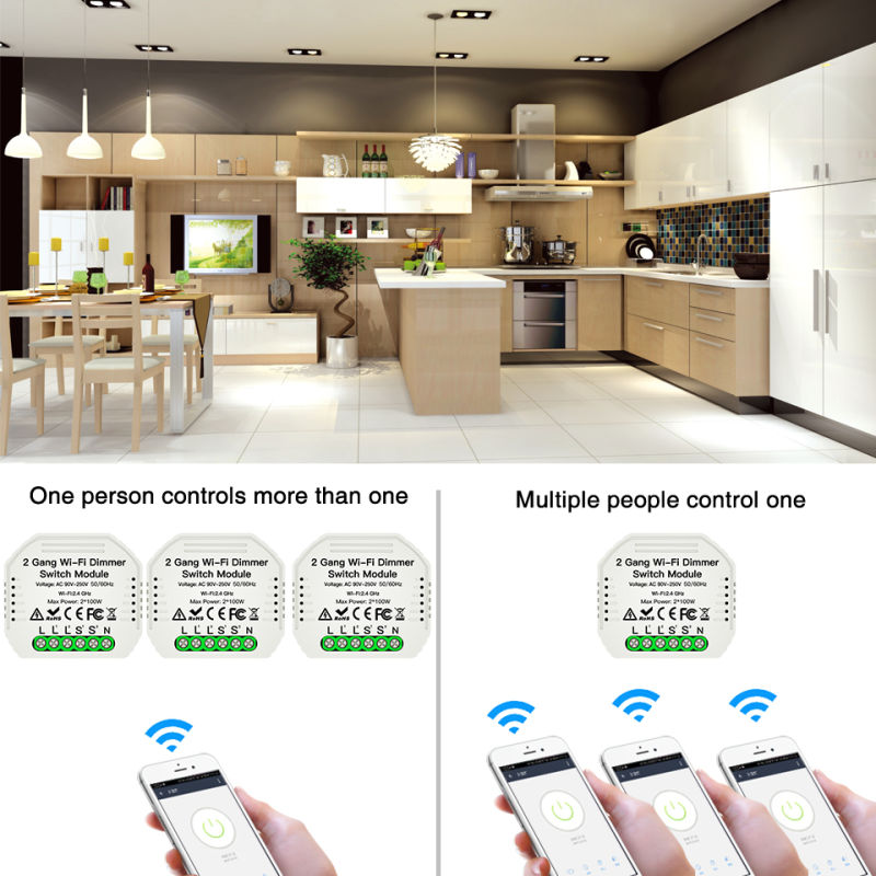 2Gang Wifi Dimmer Light Switch - Home Improvement And Diy recension och pris
