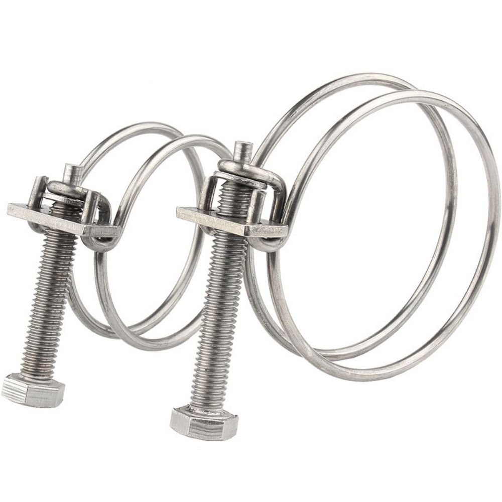 1Pc Double Wire Hose Clamp Thr - Hose Clamp Assorted recension och pris