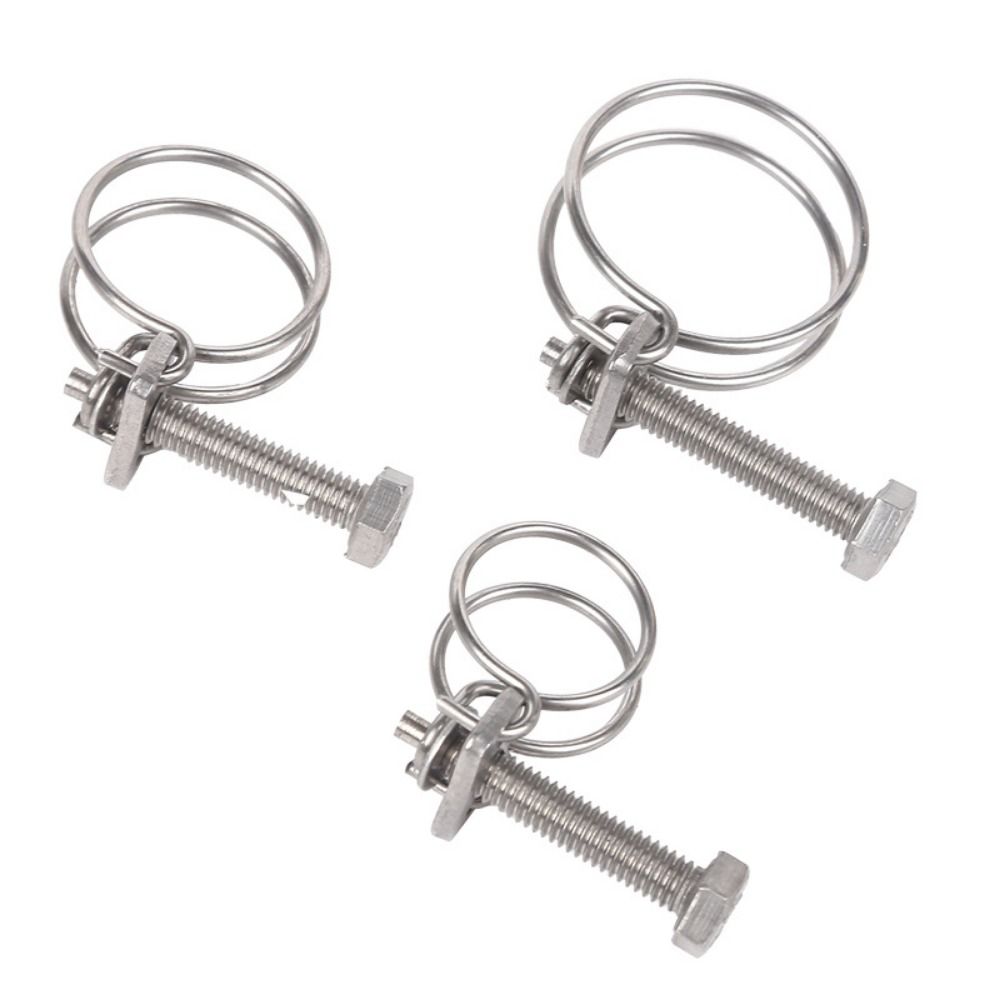 1Pc Double Wire Hose Clamp Thr - Hose Clamp Assorted recension och pris