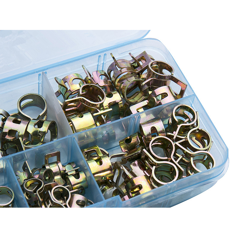 75Pcs/set 6-10mm Spring Fuel O - Hose Clamp Assorted recension och pris