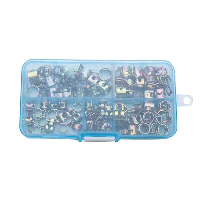 75Pcs/set 6-10mm Spring Fuel O - Hose Clamp Assorted recension och pris