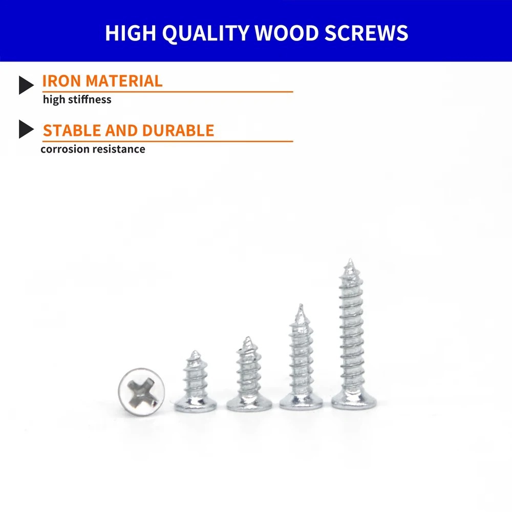 500pcs M2 Wood Screws Set Flat - Home Improvement And Diy recension och pris