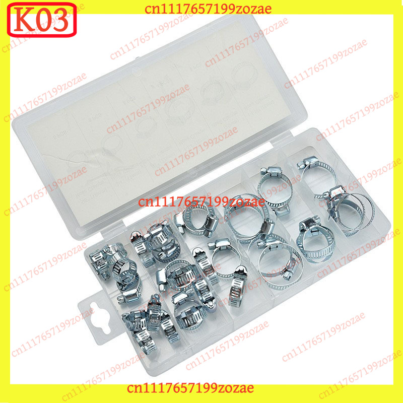 k3 34Pcs Stainless Steel Mini  - Hose Clamp Assorted recension och pris