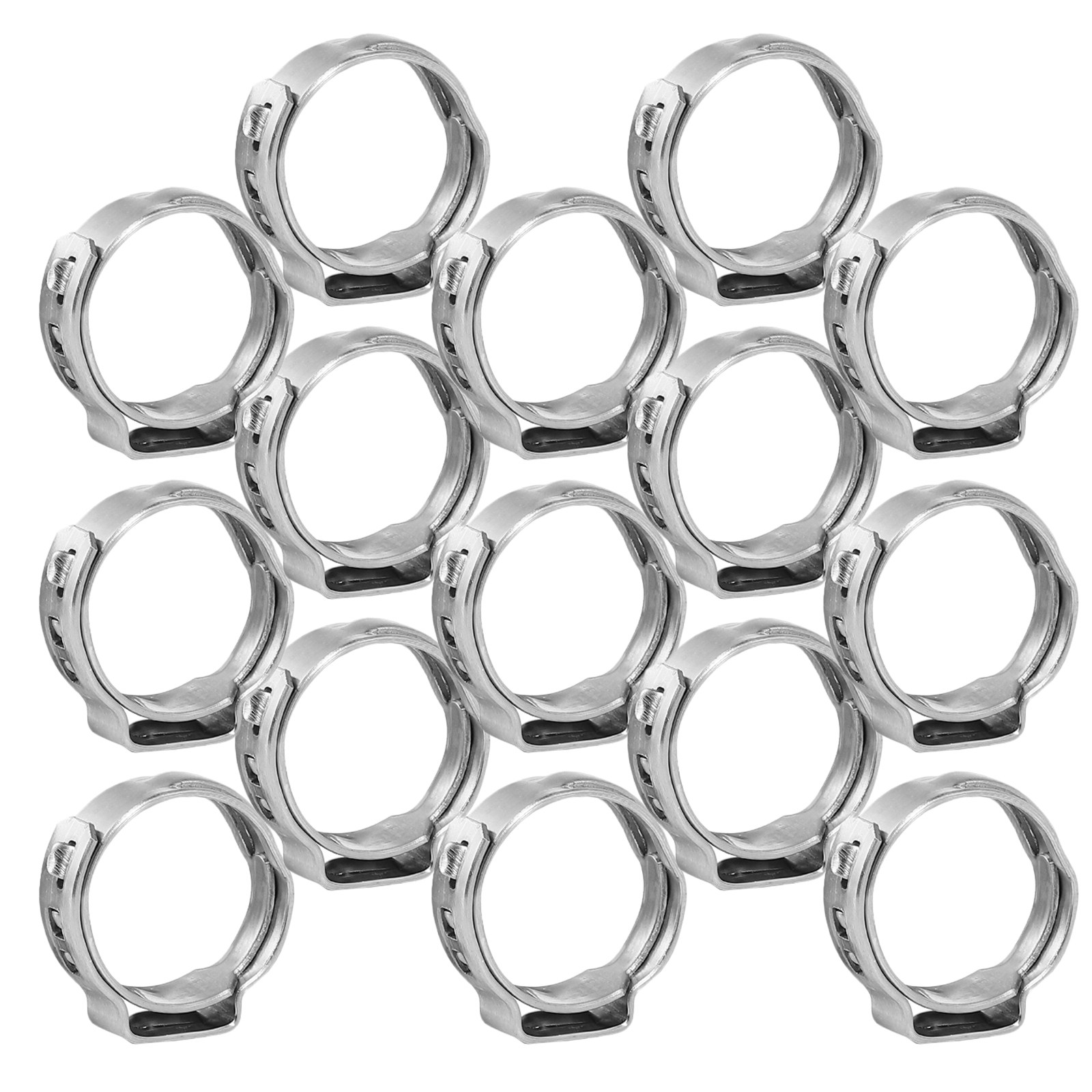50Pcs Stainless Steel Single E - Hose Clamp Assorted recension och pris