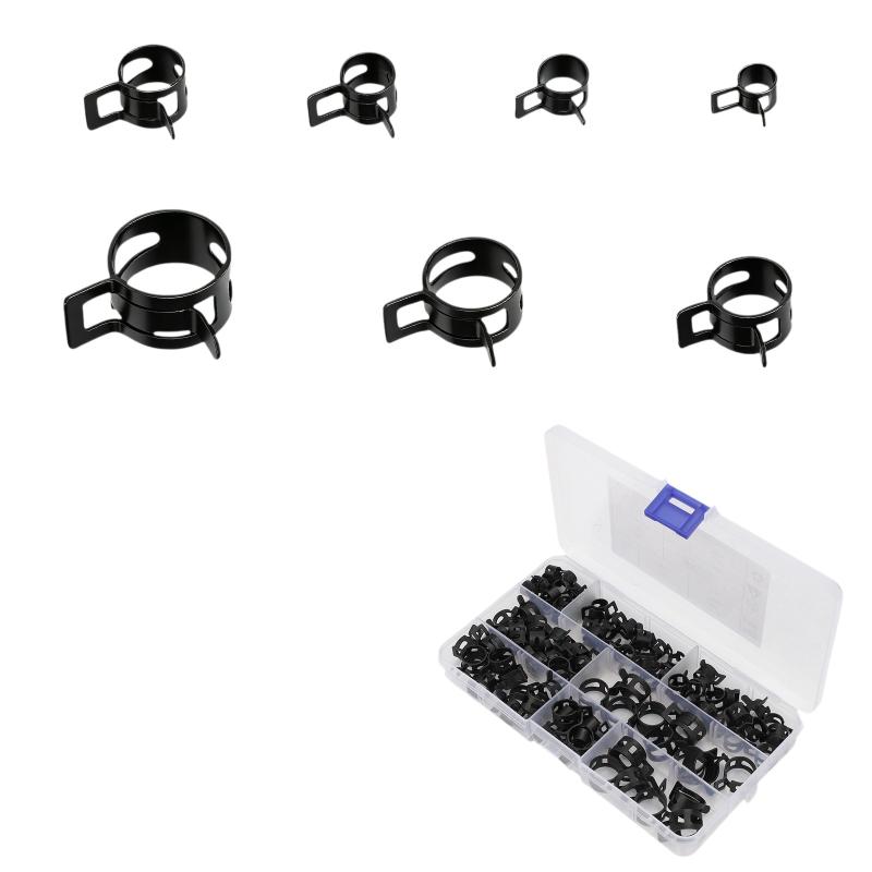 105Pcs Spring Band Hose Clamps - Hose Clamp Assorted recension och pris